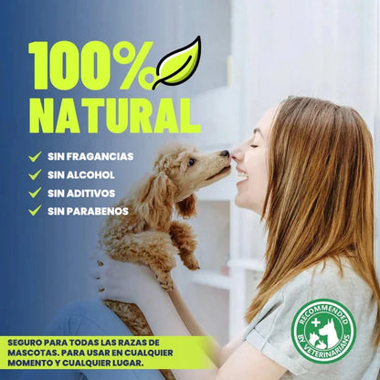 PetClean™ - Aerosol 100 % Natural para el cuidado bucal de perros y gatos